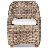 Messina Outdoor Dining Arm Chair, Sand-Furniture - Outdoor-High Fashion Home