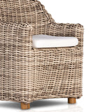 Messina Outdoor Dining Arm Chair, Sand-Furniture - Outdoor-High Fashion Home