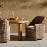 Messina Outdoor Dining Arm Chair, Sand-Furniture - Outdoor-High Fashion Home