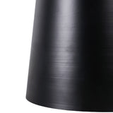 Metal Accent Table w/Marble Top, Black/White