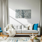Metal Discs Wall Decor, Blue Multi