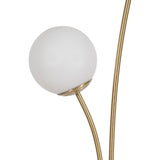 Metal Double Globe Lamps, Gold, Set of 2-Lighting-High Fashion Home