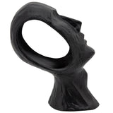 Metal Face Decor, Black-Accessories-High Fashion Home