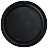 Metal Round Mirror, Black