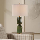 Meyer Table Lamp, Green-Lighting-High Fashion Home