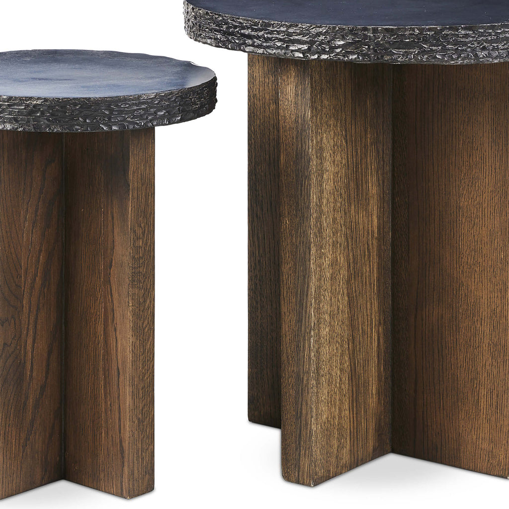 Mezes Nesting End Table, Natural – High Fashion Home