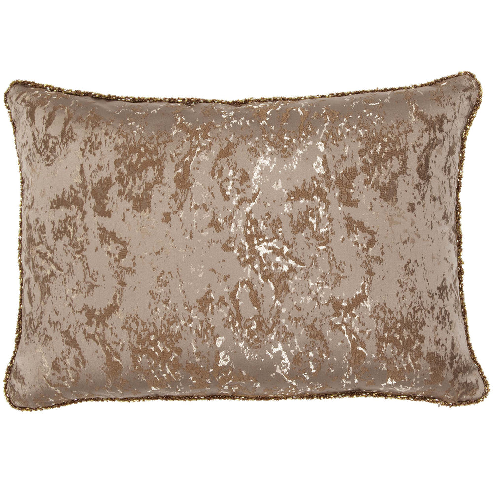 Mica Lumbar Pillow, Bronze-Accessories-High Fashion Home