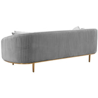 Michelle Pleated Sofa, Light Grey