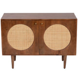 Mid-Century 2 Door Cabinet, Brown