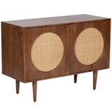 Mid-Century 2 Door Cabinet, Brown
