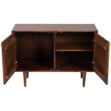 Mid-Century 2 Door Cabinet, Brown