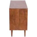Mid-Century 2 Door Cabinet, Brown