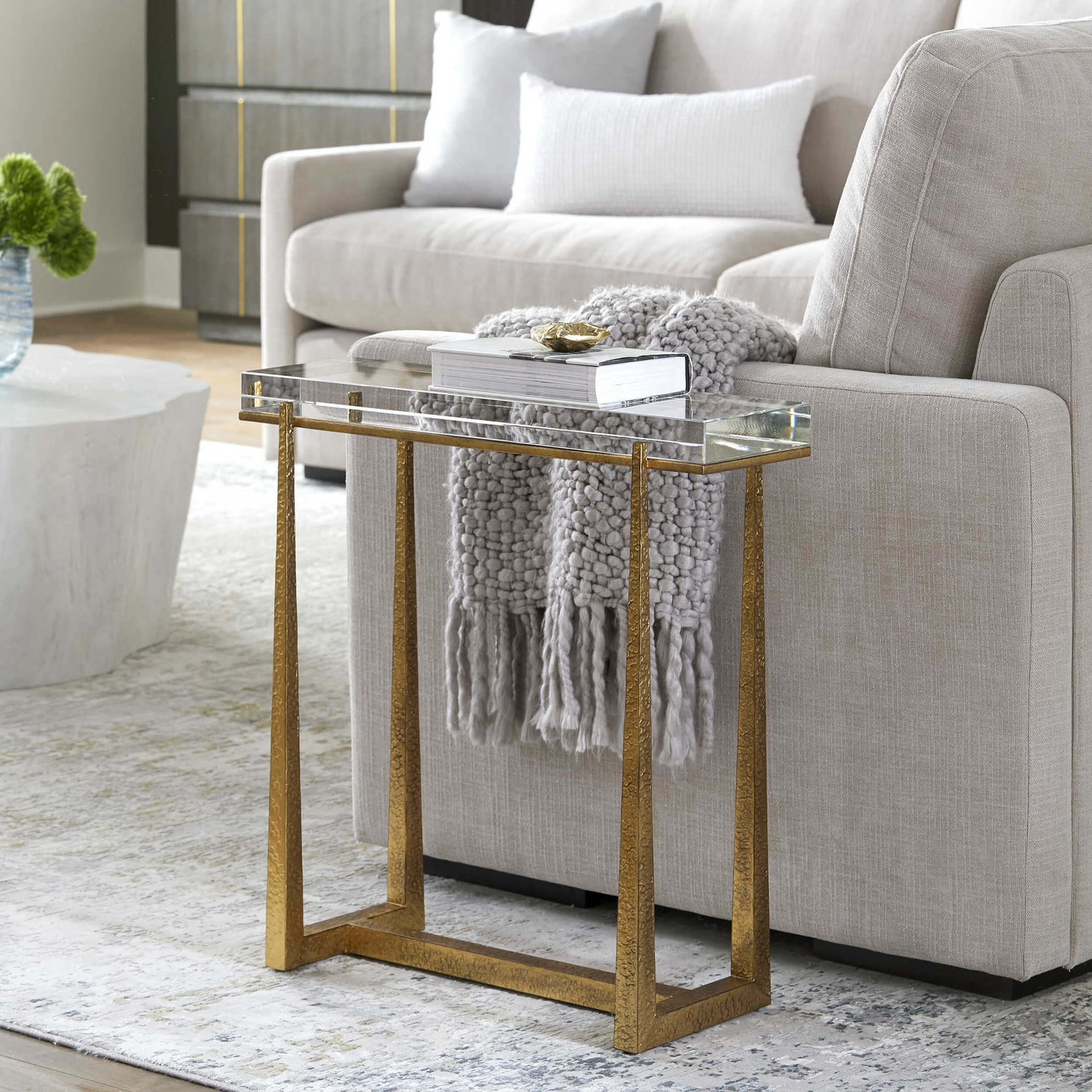 Midas Accent Table | Gold Luxury Accent Table | High Fashion Home