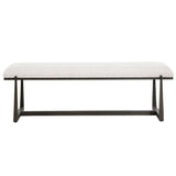 Midas Bench, Black-Furniture - Benches-High Fashion Home