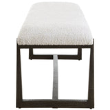 Midas Bench, Black-Furniture - Benches-High Fashion Home