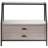 Midtown Stone Night Table, Flannel-Furniture - Accent Tables-High Fashion Home