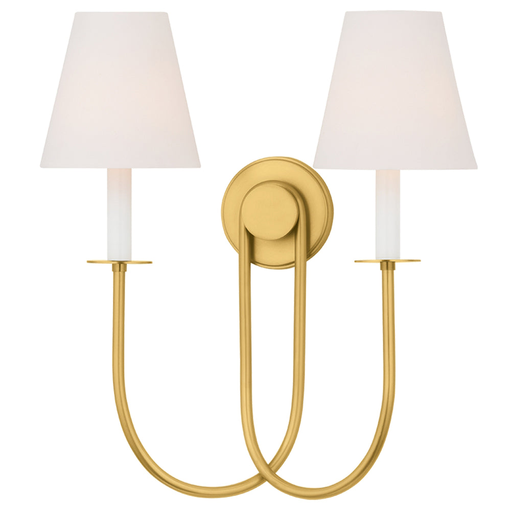 Midtown Wall Sconce, Aged Brass