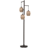 Miguel Floor Lamp, Rubbed Bronze-Lighting-High Fashion Home