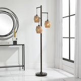 Miguel Floor Lamp, Rubbed Bronze-Lighting-High Fashion Home