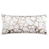 Mila Crackle Bolster Pillow, Ivory-Accessories-High Fashion Home