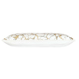 Mila Crackle Bolster Pillow, Ivory-Accessories-High Fashion Home