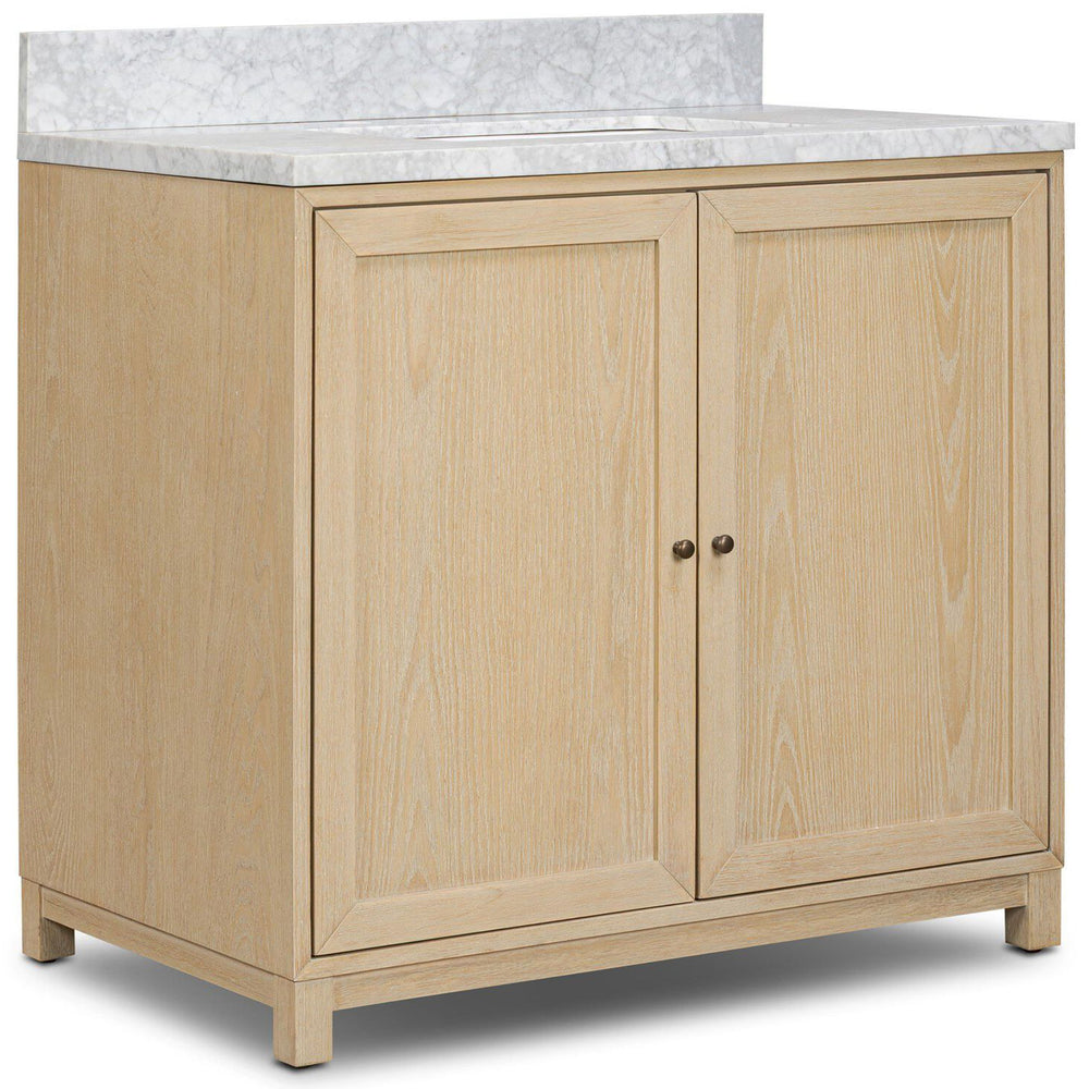 Millie Single Vanity, Satin Bleached by Fout Hands-Furniture-High Fashion Home