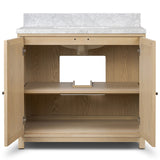Millie Single Vanity, Satin Bleached by Fout Hands-Furniture-High Fashion Home
