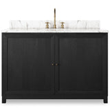 Millie Single Wide Vanity, Satin Drifted Black by Four Hands-Furniture-High Fashion Home