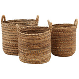 Milos Basket, Natural, Set of 3-Accessories-High Fashion Home