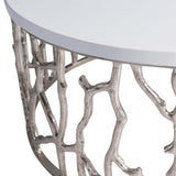 Milos Outdoor Cocktail Table, Bone