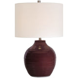 Mina Table Lamp, Ruby Red-Lighting-High Fashion Home