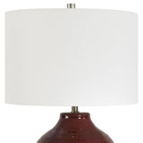 Mina Table Lamp, Ruby Red-Lighting-High Fashion Home