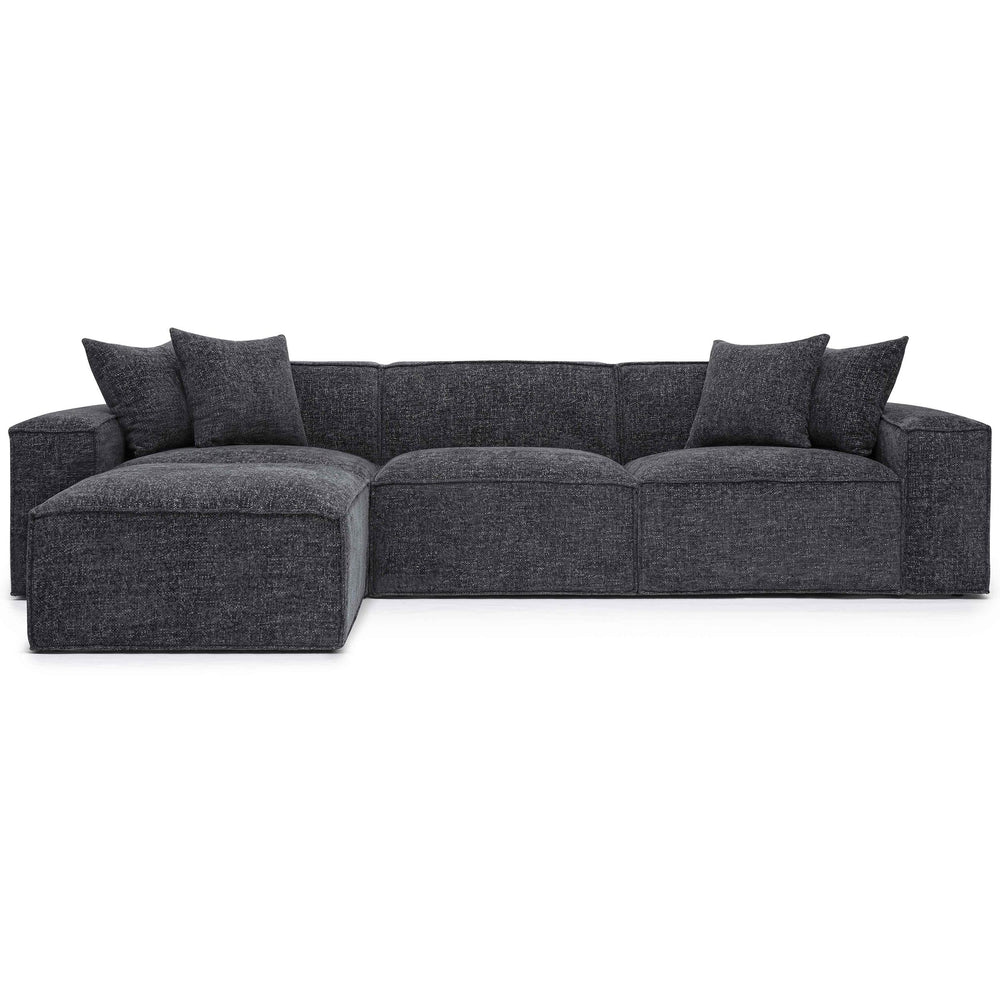 Mindy 4 Piece Sectional, Charcoal-Furniture - Sofas-High Fashion Home