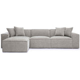 Mindy 4 Piece Sectional, Taupe-Furniture - Sofas-High Fashion Home
