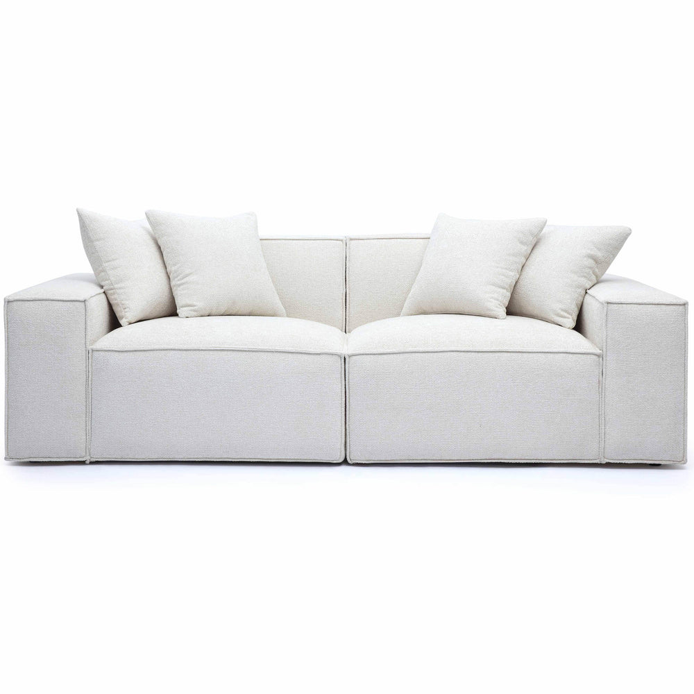 Mindy Loveseat, Cream-Furniture - Sofas-High Fashion Home