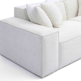 Mindy Loveseat, Cream-Furniture - Sofas-High Fashion Home