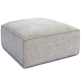 Mindy Ottoman, Taupe-Furniture - Chairs-High Fashion Home