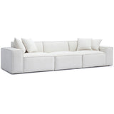 Mindy Sofa, Cream-Furniture - Sofas-High Fashion Home