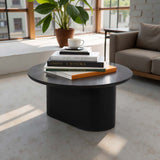 Minimalist Coffee Table, Black-Furniture - Accent Tables-High Fashion Home