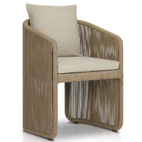 Minka Outdoor Dining Chair, Casa Cream, Set of 2