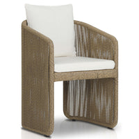 Minka Outdoor Dining Chair, Venao Ivory, Set of 2