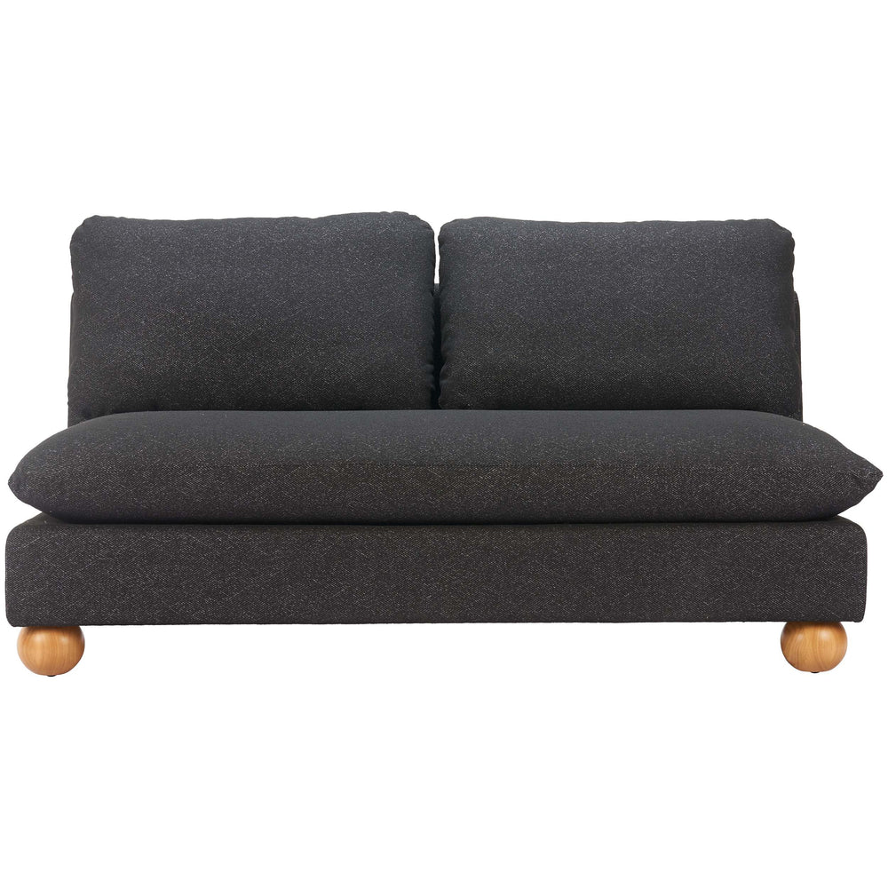 Minze Loveseat, Black-Furniture - Sofas-High Fashion Home