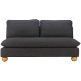 Minze Loveseat, Black-Furniture - Sofas-High Fashion Home