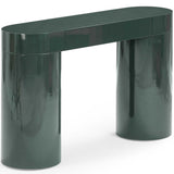 Mira Console Table, Deep Green