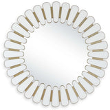Miran Round Mirror, Antique Gold