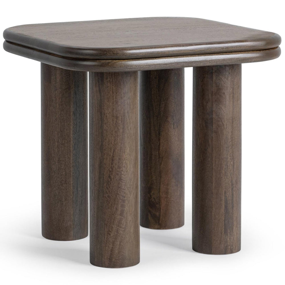 Miranda End Table, Cocoa Brown-Furniture - Accent Tables-High Fashion Home