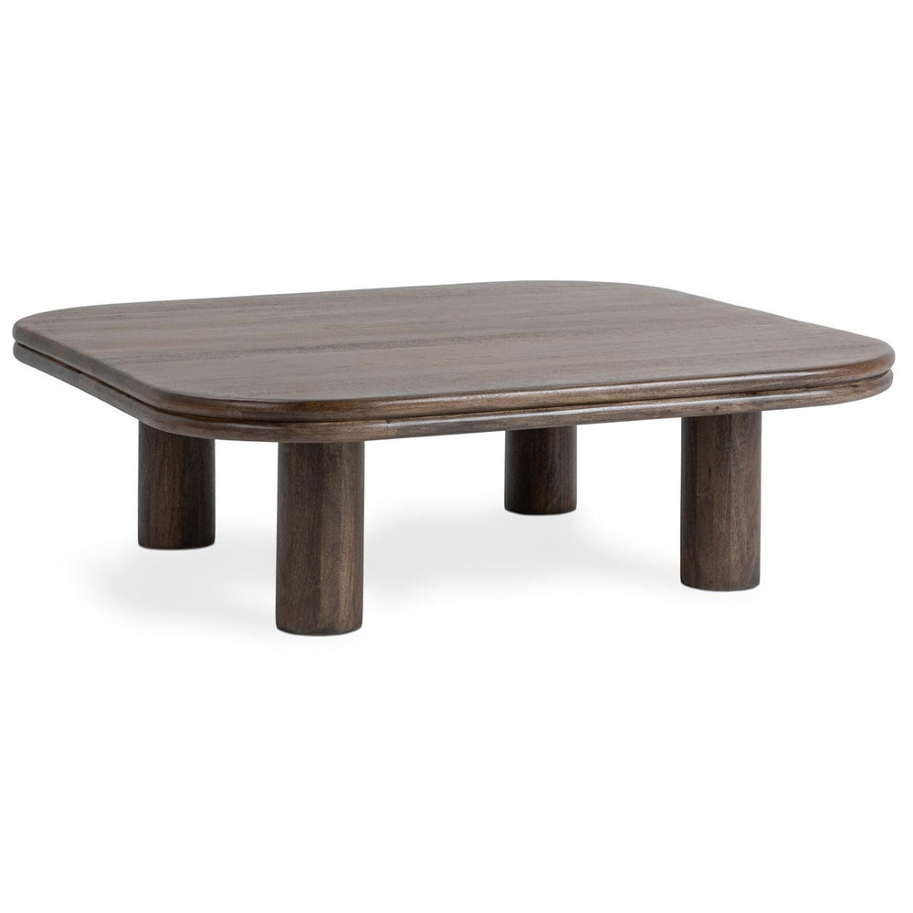 Miranda Square Coffee Table, Cocoa Brown-Furniture - Accent Tables-High Fashion Home