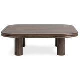 Miranda Square Coffee Table, Cocoa Brown-Furniture - Accent Tables-High Fashion Home