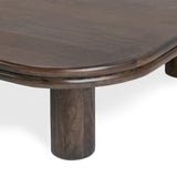 Miranda Square Coffee Table, Cocoa Brown-Furniture - Accent Tables-High Fashion Home