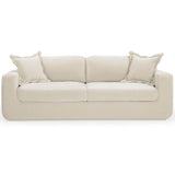 Miri Sofa, Cream-Furniture - Sofas-High Fashion Home